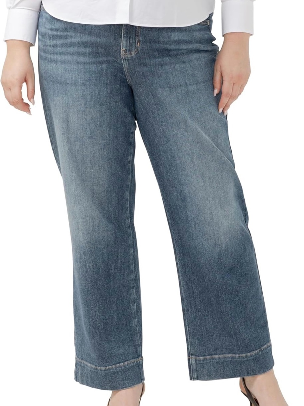 Jag Jeans Sophia Fit High Rise in Eiffel Blue Size 16W